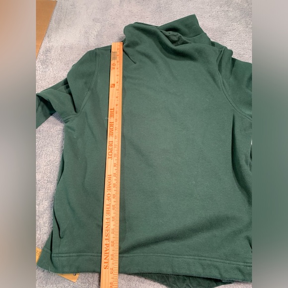 Athleta fleece lined dark green sweatshirt XL - Picture 10 of 12